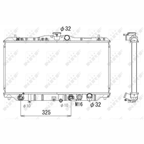NRF NRF556708 Engine Radiator