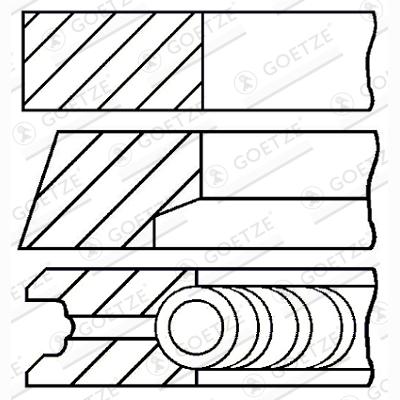 GOETZE 08-138800-00 Piston Ring Kit