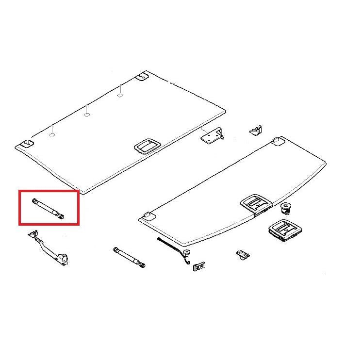 KROSNO KR31758 Tray (Boot/Cargo Bay) Gas Spring