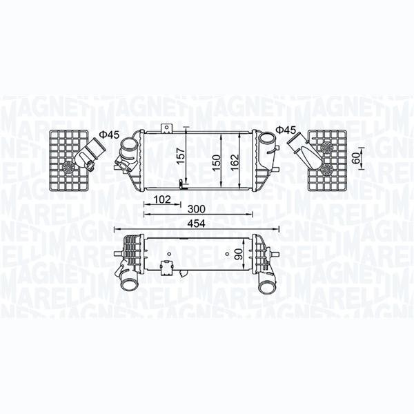 MAGNETI MARELLI 351319205690 Charge Air Cooler