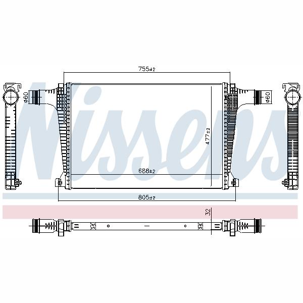 NISSENS NIS961594 Charge Air Cooler