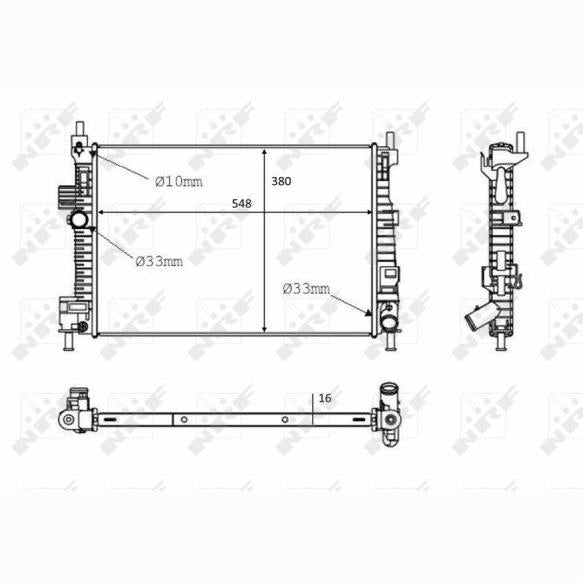 NRF NRF58289 Engine Radiator