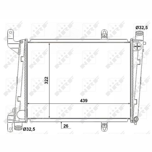 NRF NRF53193 Engine Radiator
