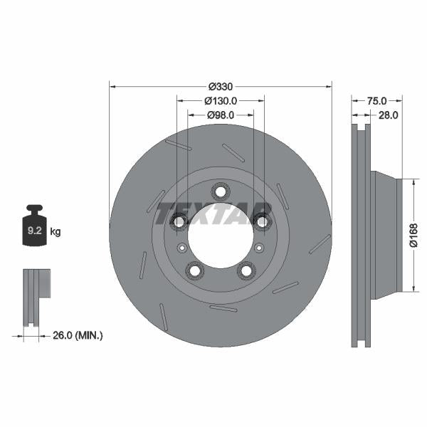 AUTOFREN SEINSA D7-164C Brake Caliper Guide Sleeve Kit