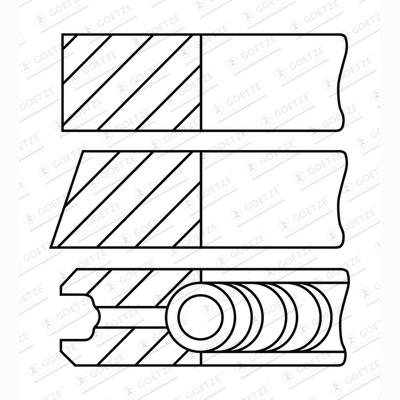GOETZE 08-432007-00 Piston Ring Kit