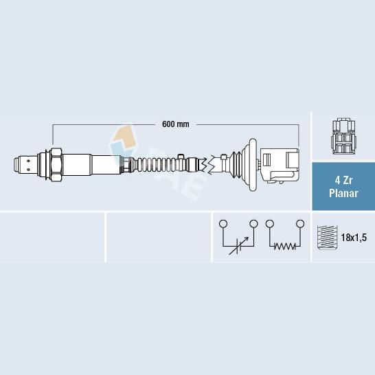 FAE AE77521 Lambda Sensor