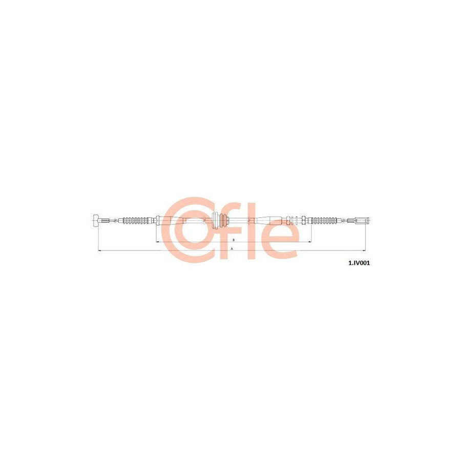 Cofle 1.Iv001 Hand Brake Cable for Iveco Daily