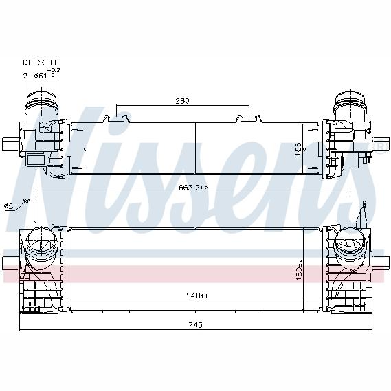 NISSENS NIS961338 Charge Air Cooler