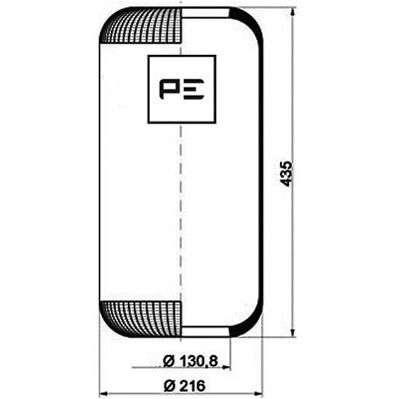 PETERS 084.087-70 Air Suspension Bellow