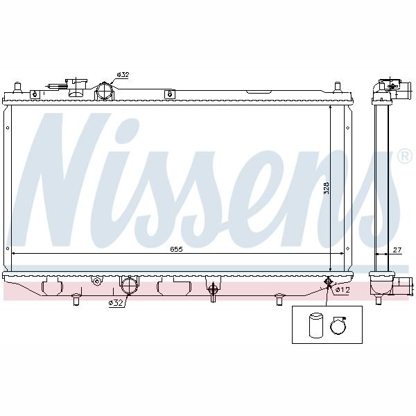 NISSENS NIS61734 Engine Radiator