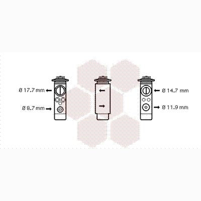 VAN WEZEL WEZ01001024 Air Conditioning Expansion Valve