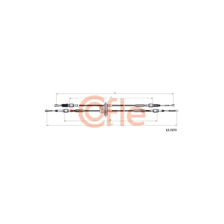 Cofle 12.7273 Cable, Manual Transmission for Fiat 500