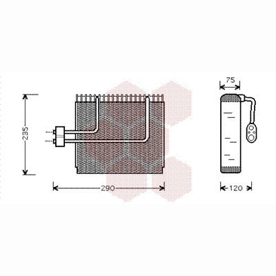VAN WEZEL WEZ8200V002 Air Conditioning Evaporator