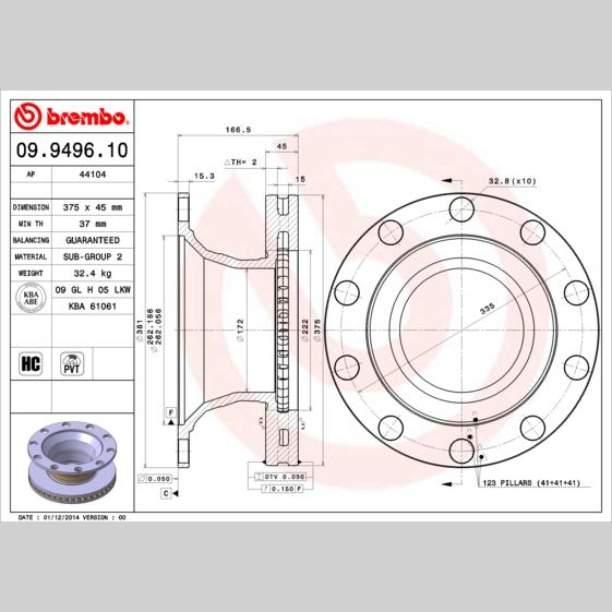 BBP 41553BBPZAM Disc Brake Caliper Repair Kit