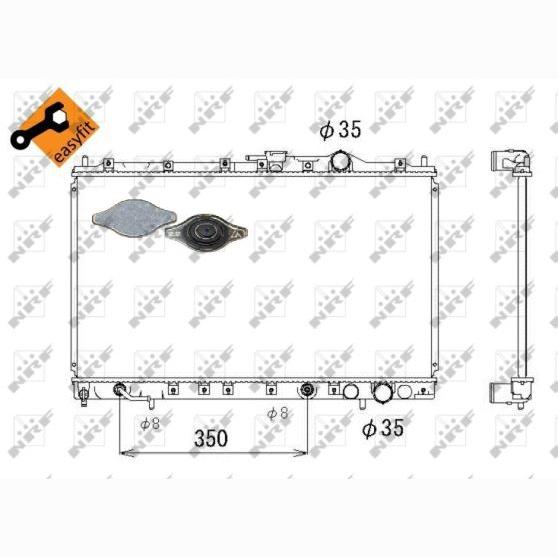 NRF NRF53304 Engine Radiator