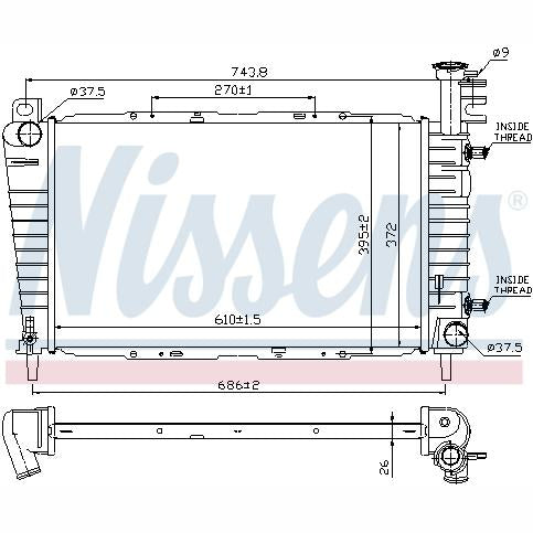 NISSENS NIS62064 Engine Radiator