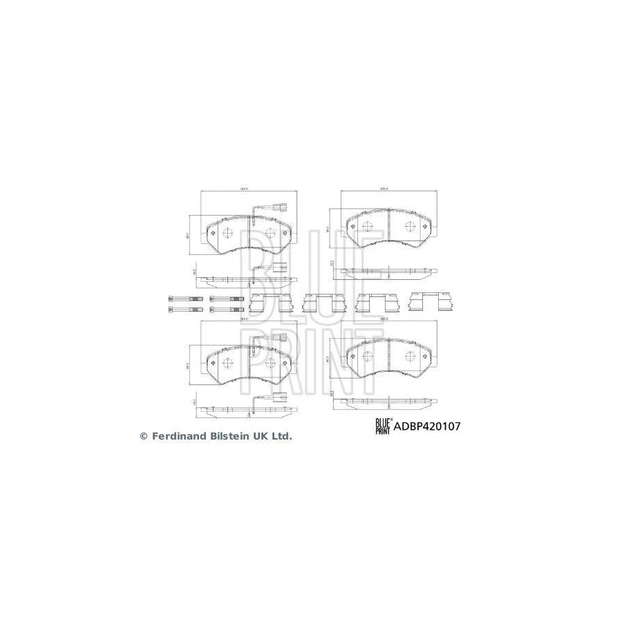 Blue Print Adbp420107 Brake Pad Set