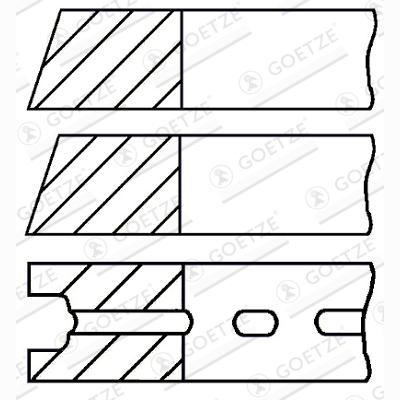 GOETZE 08-525407-00 Piston Ring Kit