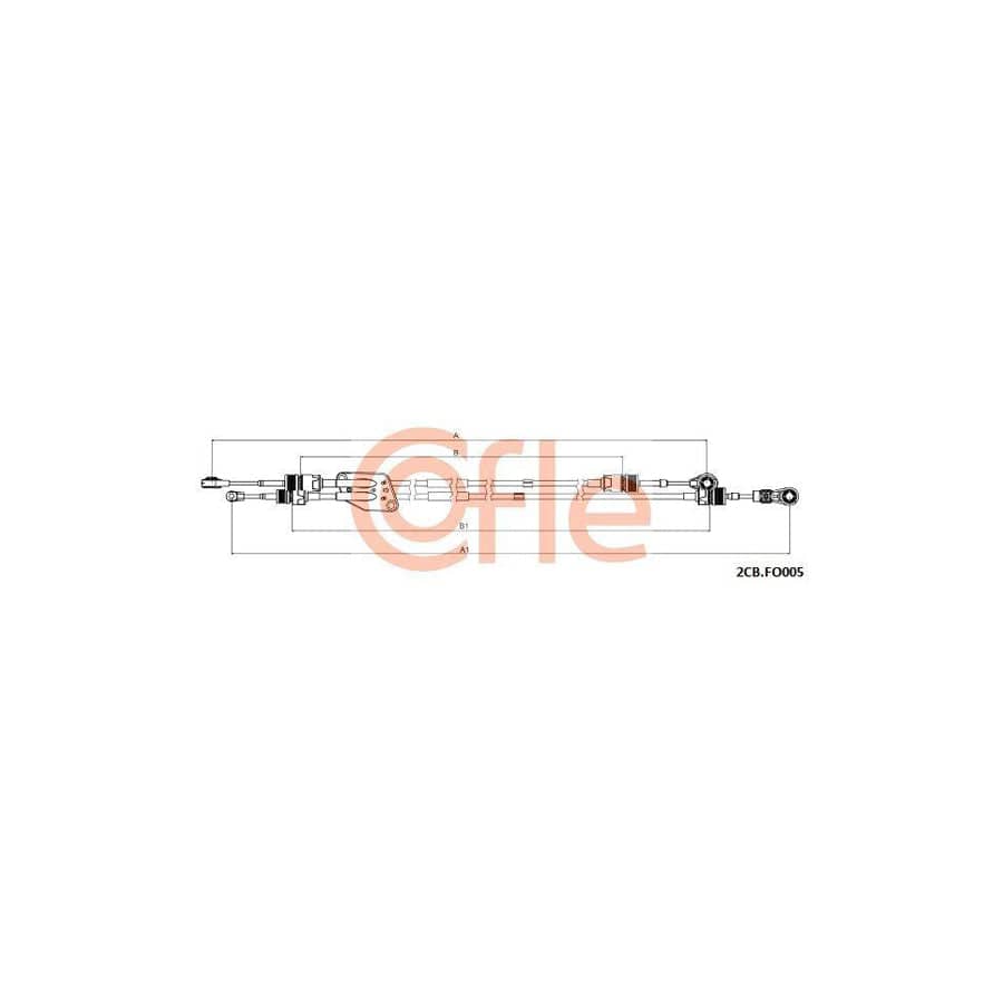 Cofle 2Cb.Fo005 Cable, Manual Transmission for Ford Fiesta