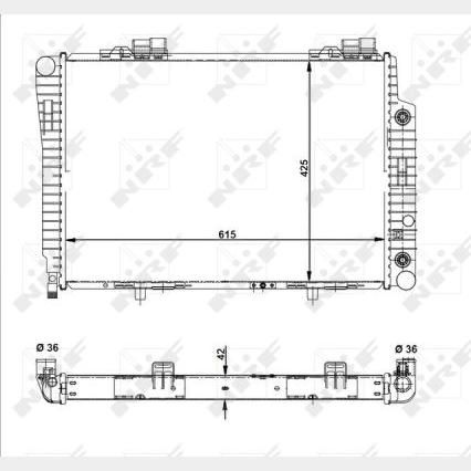 NRF NRF51281 Engine Radiator