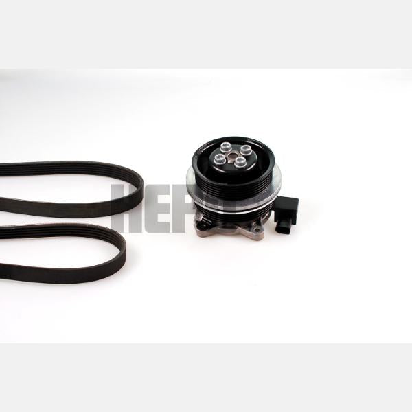 HEPU PK06510 Water Pump + V-Ribbed Belt Kit