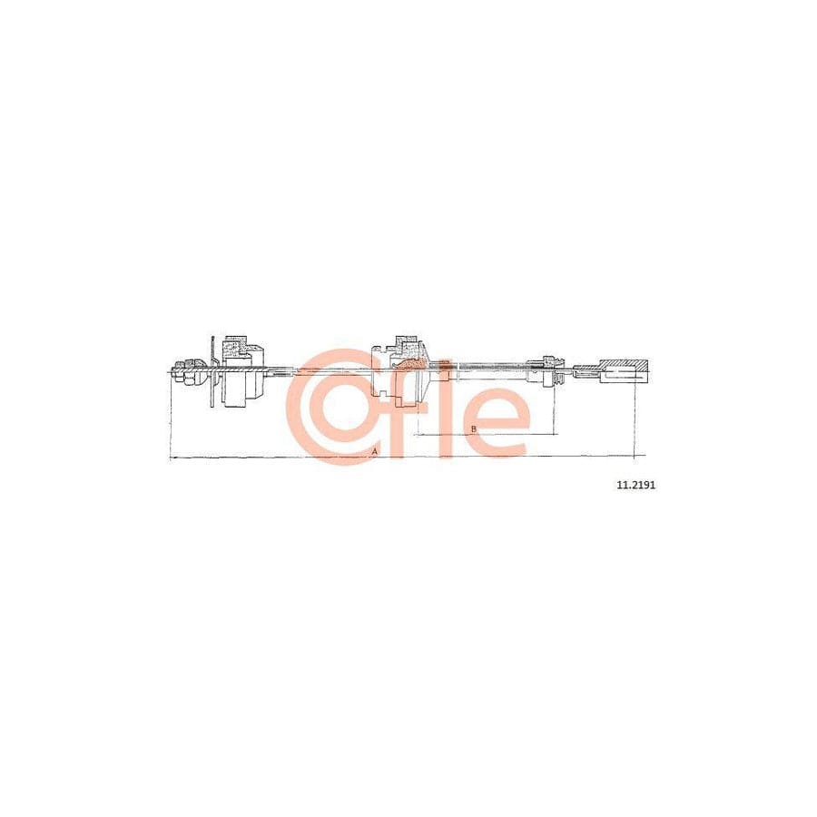 Cofle 92.11.2191 Clutch Cable for Citroen C15