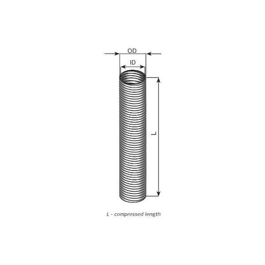 DINEX DIN94283 Exhaust System Corrugated Pipe