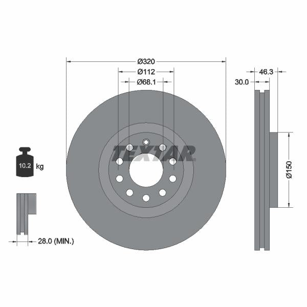AUTOFREN SEINSA D7-232C Brake Caliper Guide Sleeve Kit