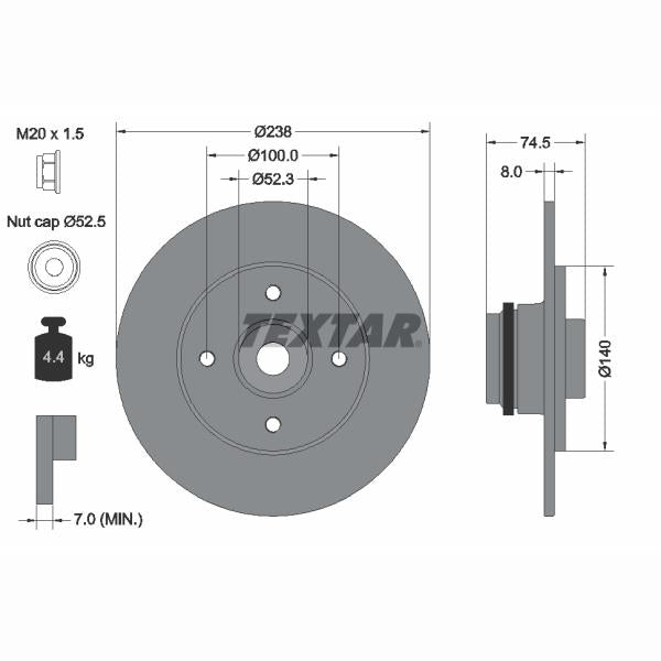 OE BMW 34211162776 Brake Disc Splash Guard