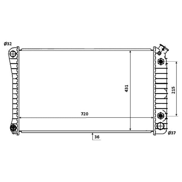 NRF NRF50247 Engine Radiator