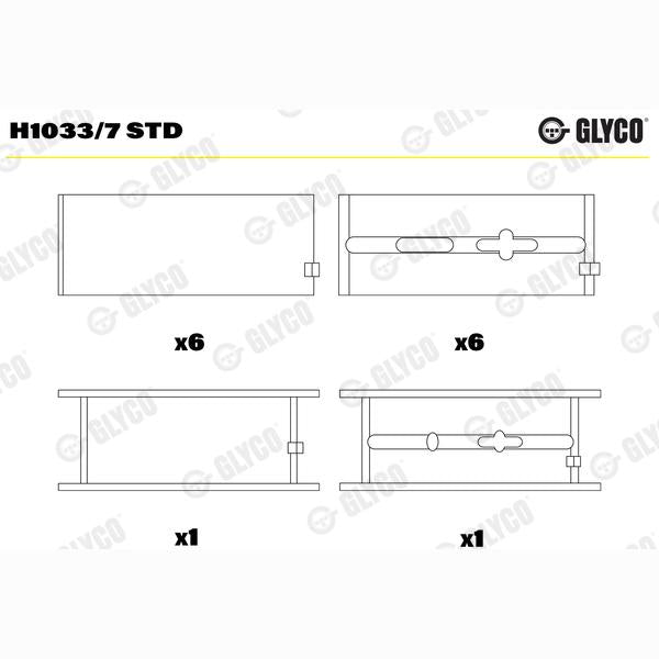 GLYCO H10337STD Crankshaft Bearing