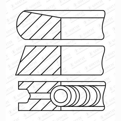 GOETZE 08-452007-00 Piston Ring Kit