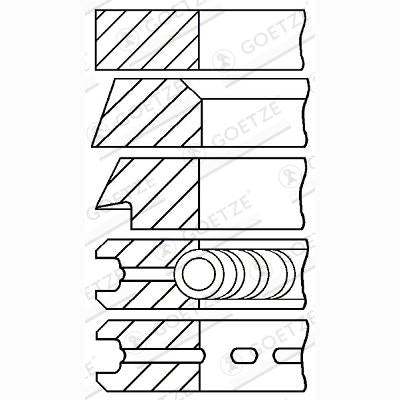 GOETZE 08-179000-10 Piston Ring Kit