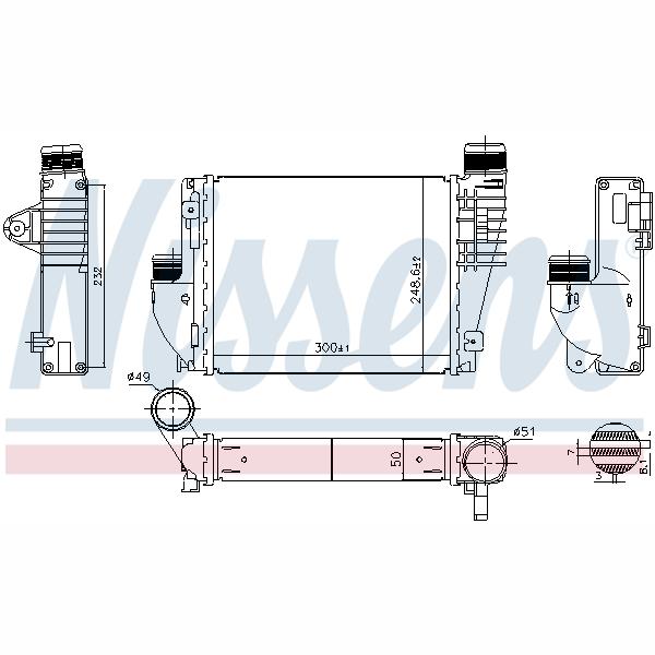 NISSENS NIS961522 Charge Air Cooler