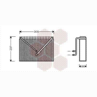 VAN WEZEL WEZ5900V106 Air Conditioning Evaporator