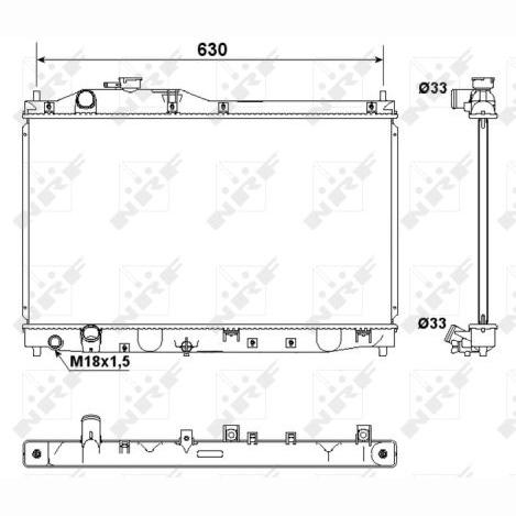 NRF NRF53180 Engine Radiator