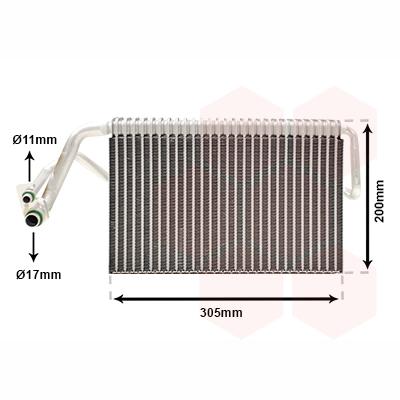 VAN WEZEL WEZ3000V486 Air Conditioning Evaporator