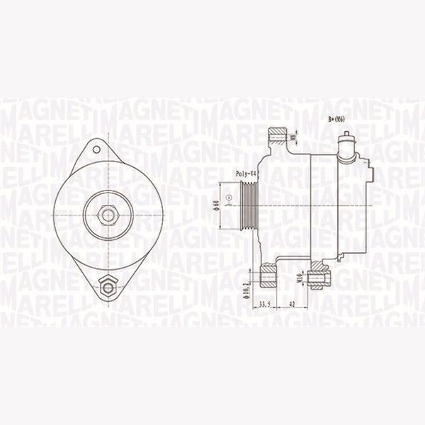 MAGNETI MARELLI 063731595010 Alternator