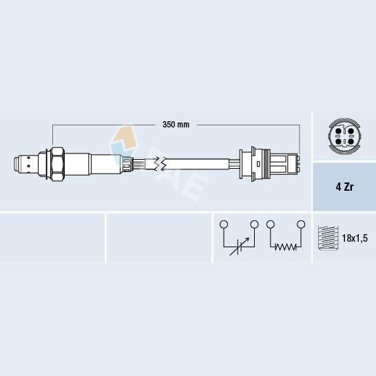 FAE AE77243 Lambda Sensor