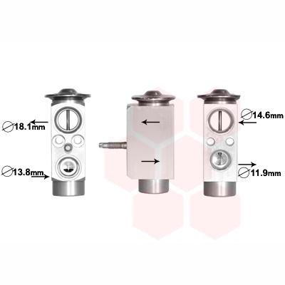 VAN WEZEL WEZ18001492 Air Conditioning Expansion Valve
