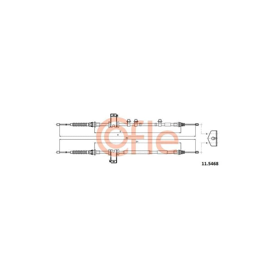 Cofle 92.11.5468 Hand Brake Cable