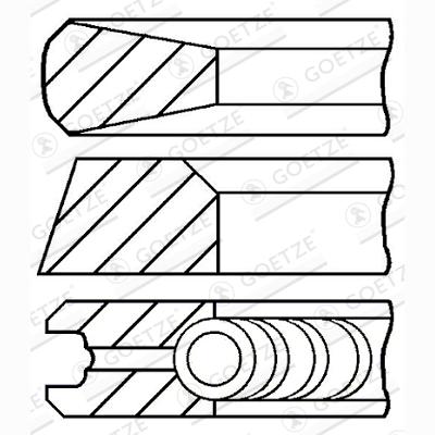 GOETZE 08-335300-00 Piston Ring Kit