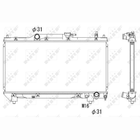 NRF NRF53267 Engine Radiator