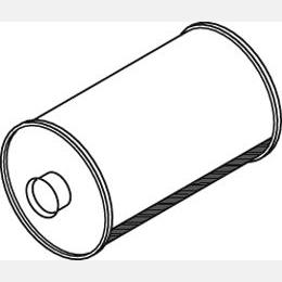 DINEX DIN40306 Centre/Rear Muffler