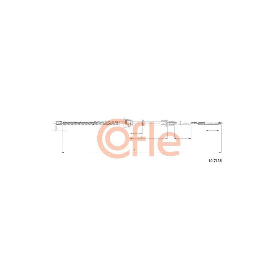 Cofle 92.10.7136 Hand Brake Cable