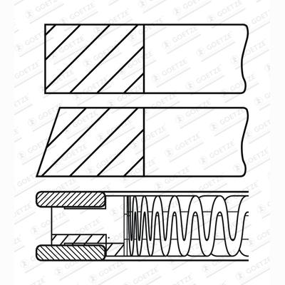 GOETZE 0843770000 Piston Ring Kit