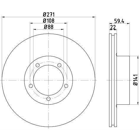 HANS PRIES HP503347 Brake Disc Splash Guard