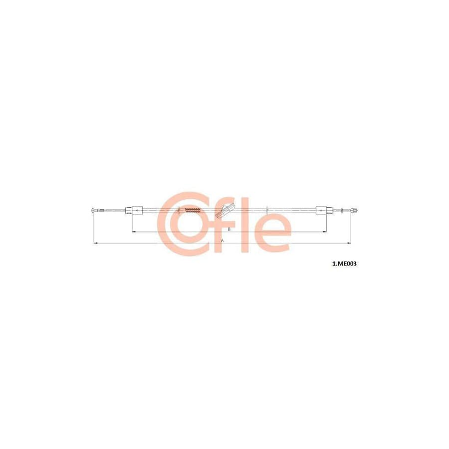 Cofle Bh.Me026 Brake Hose Suitable for Mercedes-Benz G-Class