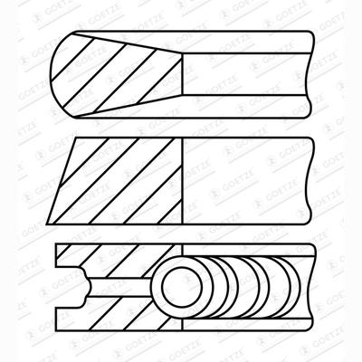 GOETZE 0843190010 Piston Ring Kit