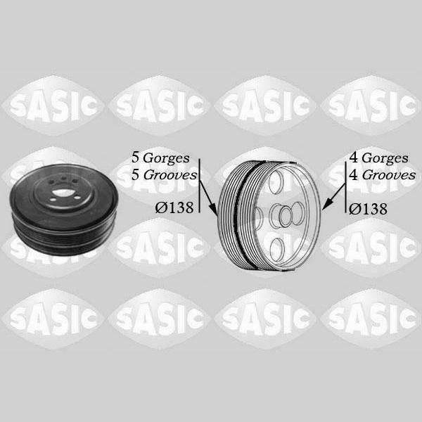 SASIC SAS2156027 Crankshaft Belt Pulley